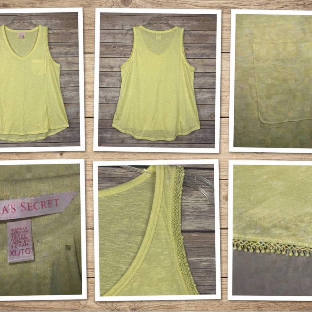 Victoria's Secret XL Lemon Yellow Oversized Coverup Top with Pocket